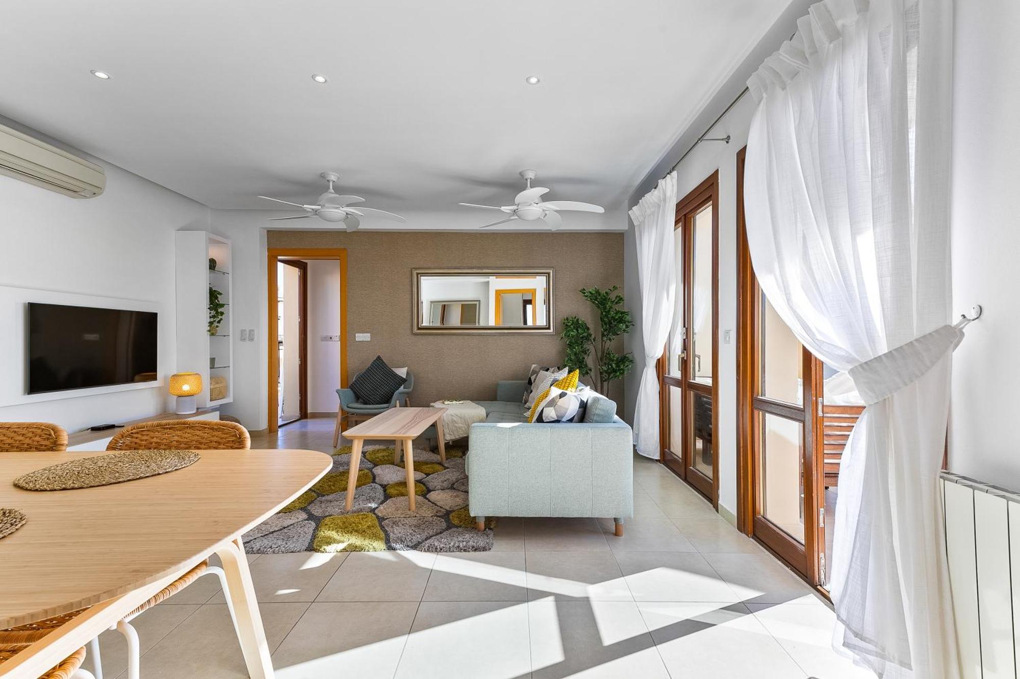 2 Bedroom Apartment Thalassa With Sea And Sunset Views, Aphrodite Hills Resort Куклия Екстериор снимка